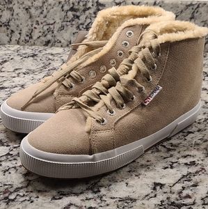 Superga Shearling High Top